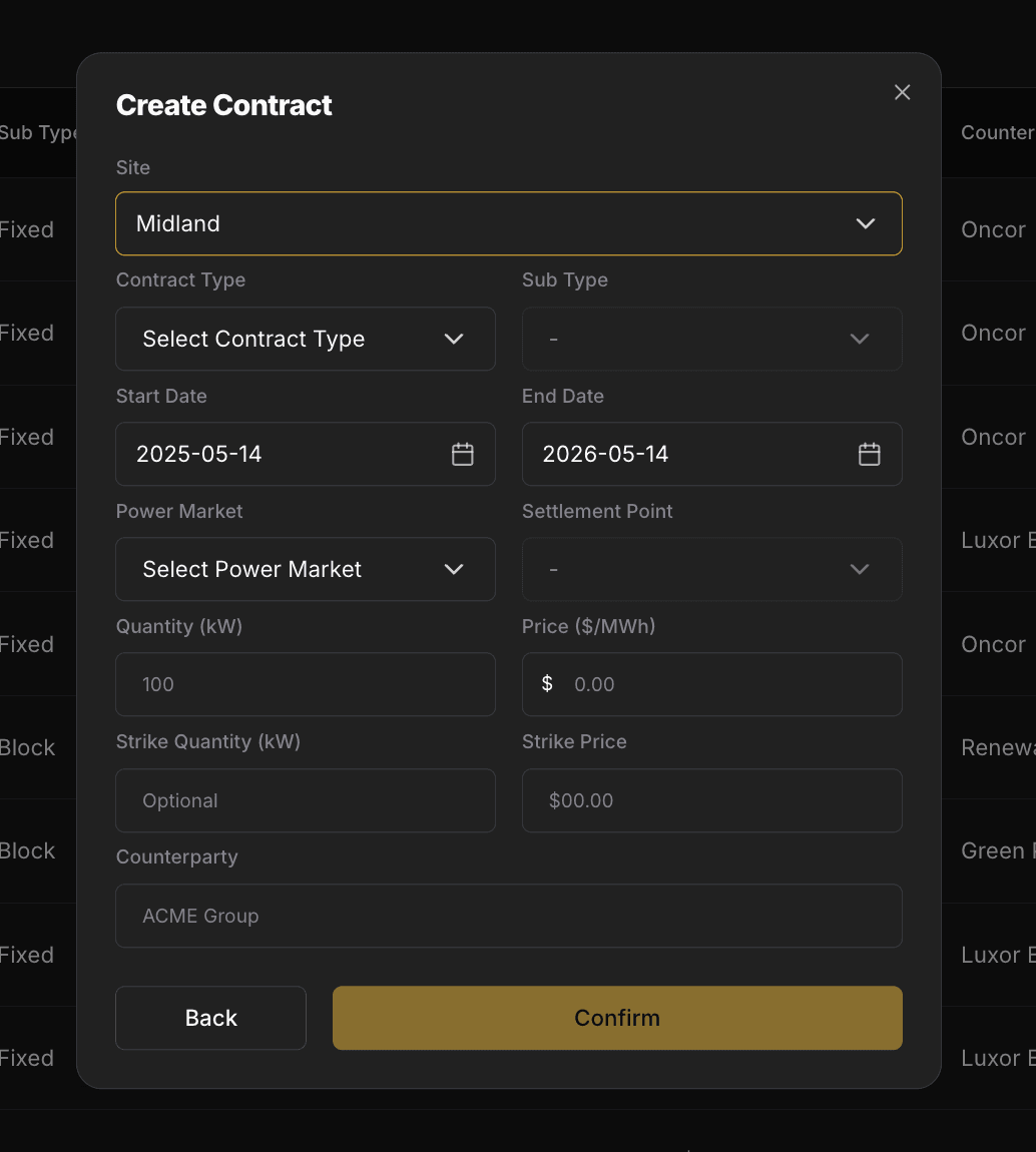 Energy Dashboard Contracts 2